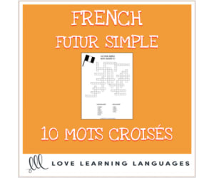 French Futur simple Crossword Puzzles