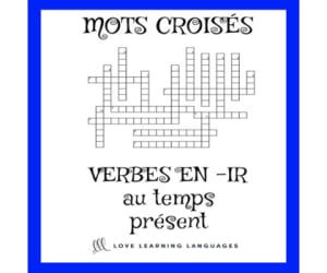 French -IR verbs crossword puzzle - regular -IR verbs - present tense