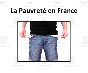 French: La pauvreté en France- Article and Worksheet