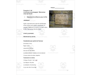 French: Livret pour accompagner ¨Bienvenue chez les Ch´tis¨