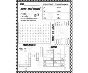 French: METTRE Conjugation Worksheet