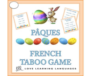 French PÂQUES Taboo Game - Easter