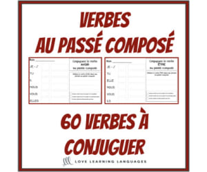 French passé composé - 60 French verbs to conjugate - Distance Learning