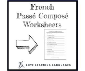 French: Perfect Tense Worksheets