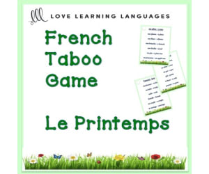 French PRINTEMPS Taboo Game - Spring