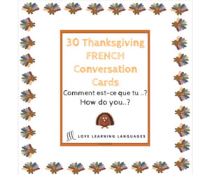 French question cards for Thanksgiving - Comment est-ce que tu...?