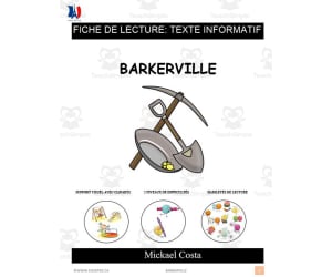 French: Reading comprehension worksheets: Barkerville