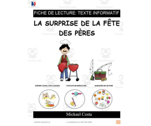 French: Reading comprehension worksheets: La fête des Pères