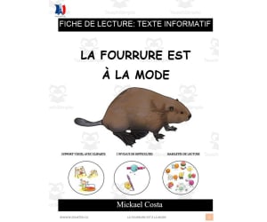 French: Reading comprehension worksheets: La fourrure est à la mode
