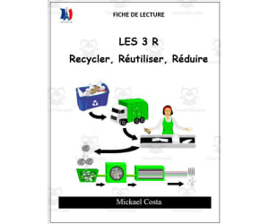 French: reading comprehension worksheets: Les 3 R, recycler, réduire, réutiliser