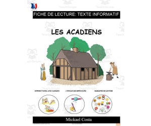 French: Reading comprehension worksheets: Les Acadiens