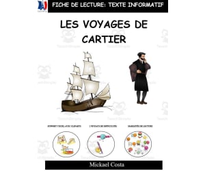 French: Reading comprehension worksheets: Les voyages de Cartier