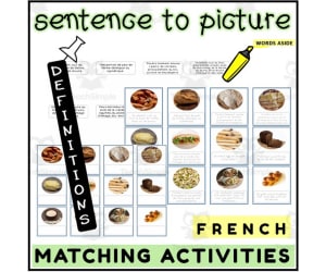 French Sentence to Picture Activities Flashcards 3