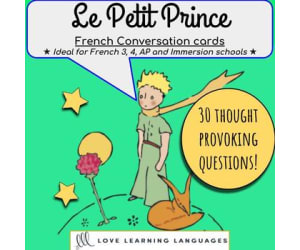 French: Speaking Prompt Question Cards - The Little Prince