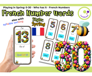 French: Spring-Themed Number Learning Game: Who Has It? FLE FLS FLI