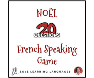 French: The Game of 20 Questions - Christmas Vocabulary - No Prep Printables