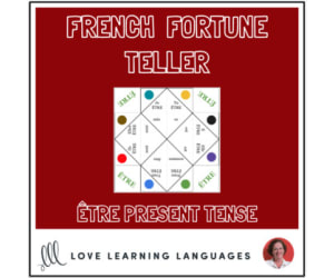 French Verb ÊTRE - PRESENT TENSE - Fortune Tellers