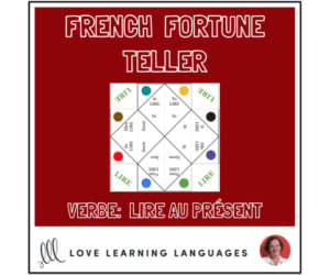 French Verb LIRE - PRESENT TENSE - Fortune Tellers