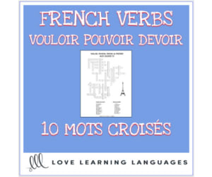 French: Vouloir - Pouvoir - Devoir - Crossword Puzzles