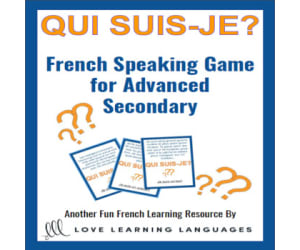 French: Who Am I? Interactive Speaking Game for Advanced Secondary
