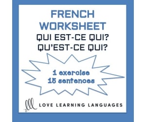 French: Who is who? Worksheet