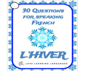 French Winter Question Cards - Speaking Prompts - L'Hiver