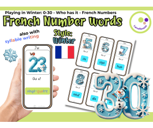 French: Winter-Themed Number Learning Game: Who Has It? FLE FLS FLI