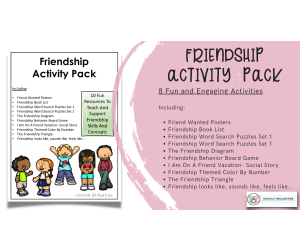 Friendship Activity Pack
