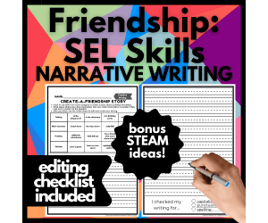 Friendship Building SEL Skills Writing Challenge