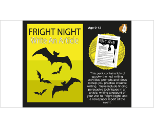 Fright Night: Write An Article (And More) (9-13 years)