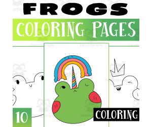 Frog Coloring Pages Worksheet Activity For Morning Work