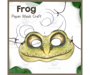 Frog Paper Mask