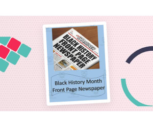 Front Page Newspaper Black History Month Project