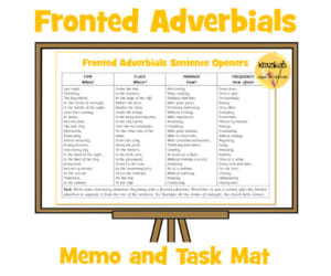 Fronted Adverbials Memo Mat