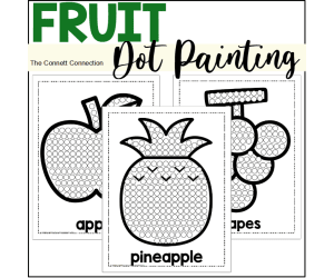 Fruit Dot Painting - A Fine Motor Art Activity
