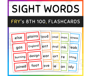 Fry Sight Words, Eighth Hundred, 701-800, [SET 1]