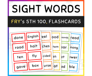 Fry Sight Words, Fifth Hundred, 401-500, [SET 1]