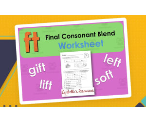 FT: Final Consonant Blend Worksheet