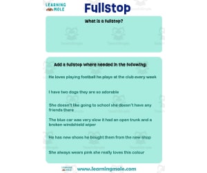 Full Stop Activity