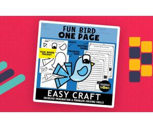 Fun Bird One Page Paper Craft Activities | Animal Art Project
