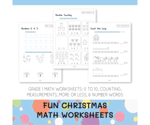 Fun Christmas Math Worksheets