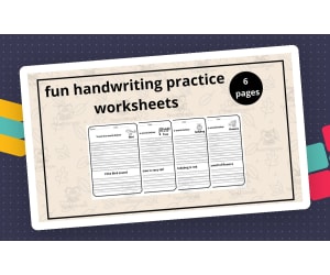 fun handwriting practice worksheets