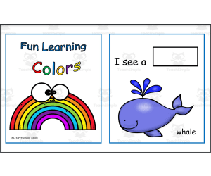 Fun Learning Colors Matching Booklet Pre-K - Kinder - Homeschool