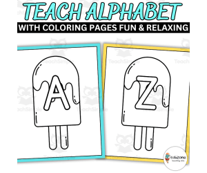 Fun Summer Alphabet Coloring Pages: Teach and Learn the Alphabet