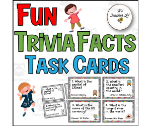 Fun Trivia Facts Task Cards