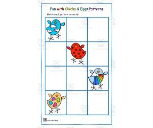Fun with Chicks and Eggs Patterns Activity