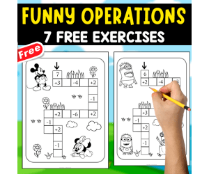 FUNNY OPERATIONS | 7 FREE WORKSHEETS