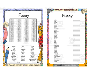 Funny word search & scramble