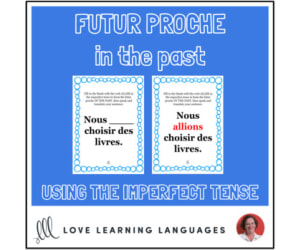 Futur Proche + Using the Imperfect Tense Practice Cards