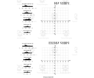Game: Battleship Coordinate on Cartesian Plane